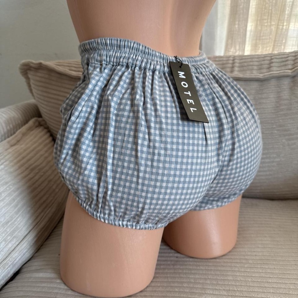Motel rebo bloomer shorts mini gingham